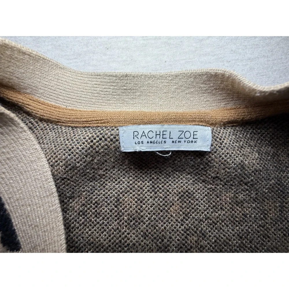 Rachel Zoe. girl size 8. Leopard button up Cardigan and hair scrunchie.